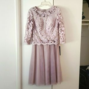Formal dress in blush/taupe